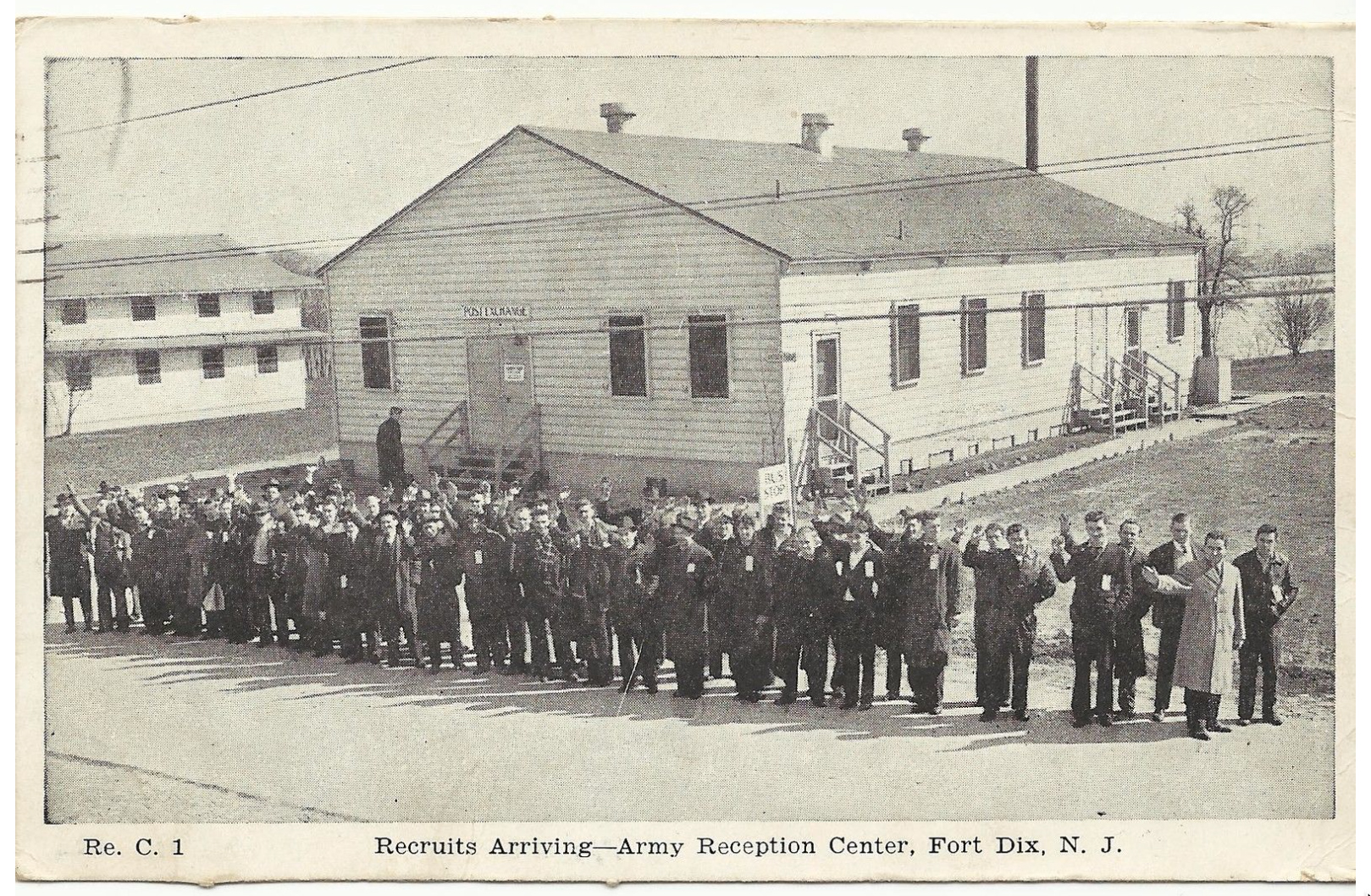 Fort Dix Recruits at the Army Reception Center 1945 Fort Dix